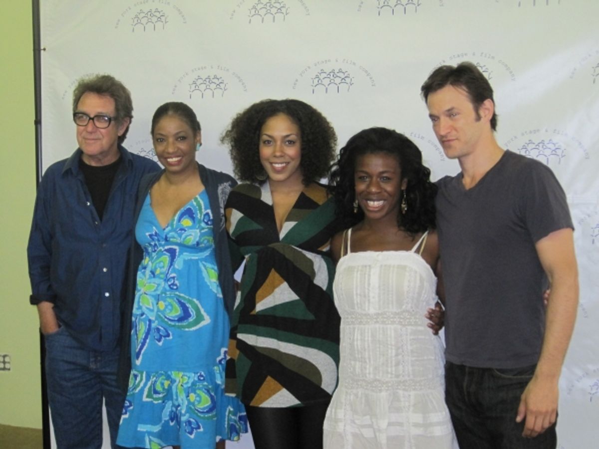 The cast of We Are Here including Larry Pine, Adriane Lenox, deÃ¢â‚¬â„¢Adre Aziza, Uzo Aduba and Adam Rothenberg at 
